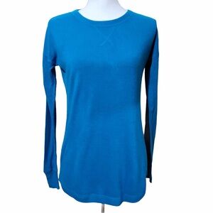 Sweet Romeo Blue Long Sleeve Sweater Size Medium